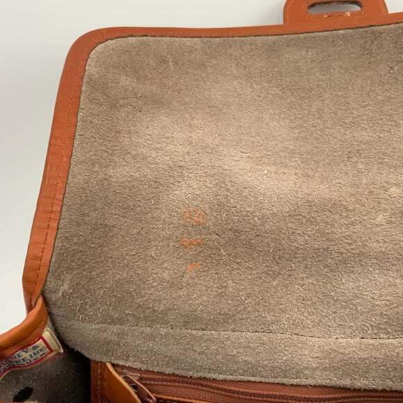 Dooney & Bourke Medium Pebbled Taupe Leather Bag 1980's USA No Strap - Picture 5 of 12